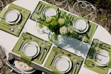 Set de table Uni 35x46 cm, lot de 4 - Vert mousse - Linum