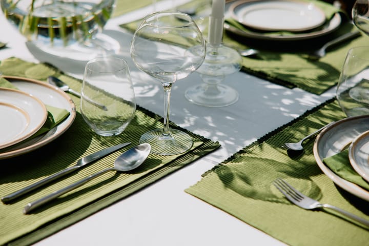 Set de table Uni 35x46 cm, lot de 4 - Vert mousse - Linum