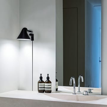 Applique murale NJP - Gris clair, bras long, LED, 3000k - Louis Poulsen