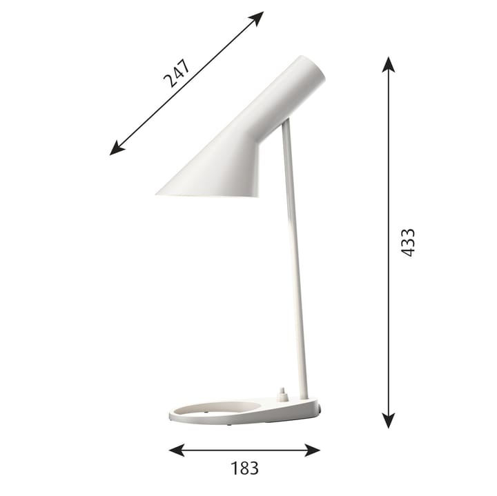 Lampe de table AJ MINI, Blanc Louis Poulsen