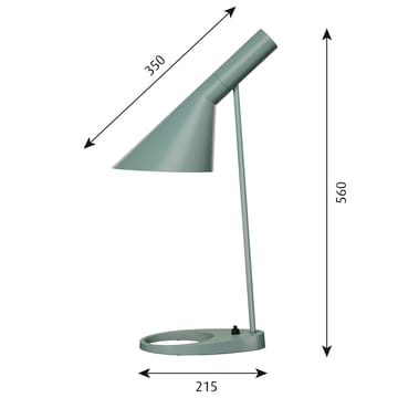 Lampe de table AJ - Pétrole clair - Louis Poulsen