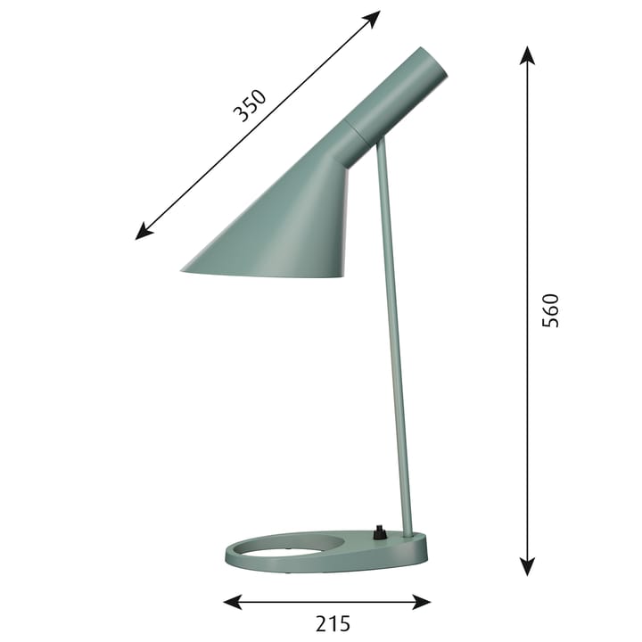 Lampe de table AJ, Pétrole clair Louis Poulsen