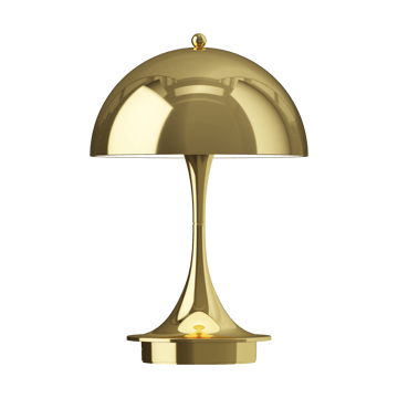 Lampe de table Panthella 160 Portable v3 - Brass metallised - Louis Poulsen