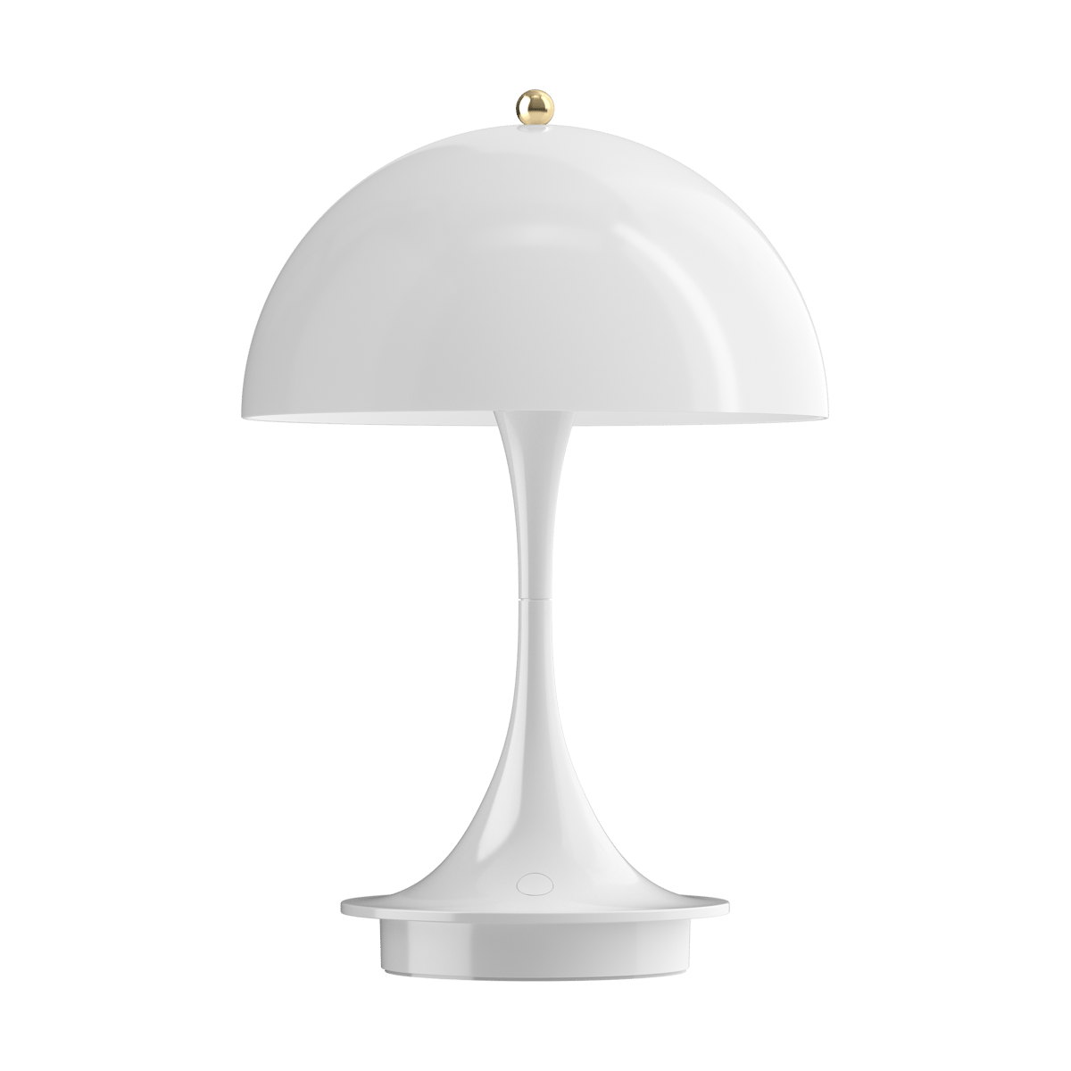 Louis Poulsen Lampe de table portable Panthella 160 Anniversary Edition Brass metallised-white