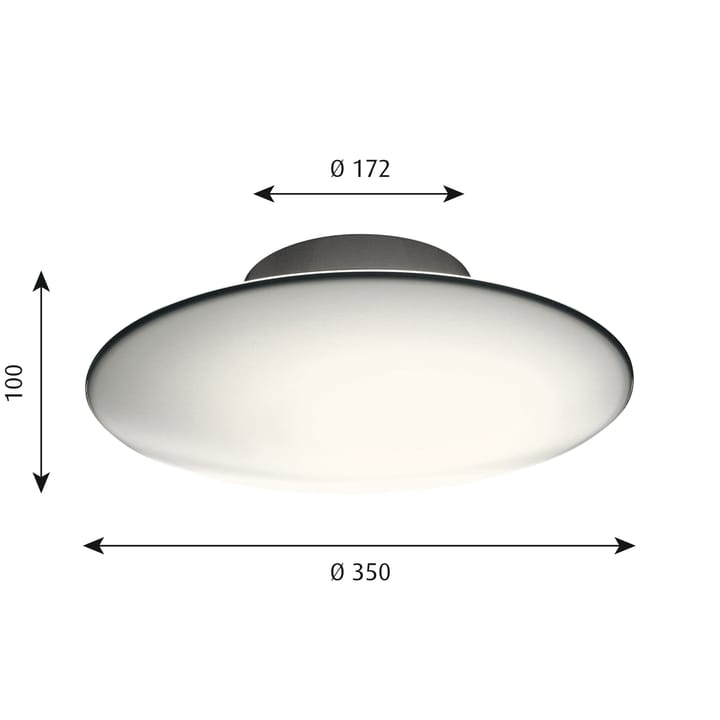 Suspension-applique murale AJ Eklipta Ø35cm, Blanc opale Louis Poulsen