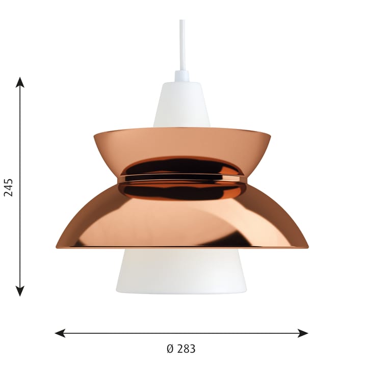 Suspension Doo-Wop Pendelleuchte métal, Cuivre Louis Poulsen