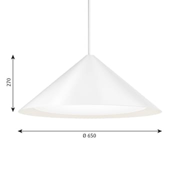 Suspension Keglen Ø65 cm - Blanc - Louis Poulsen