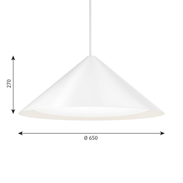 Suspension Keglen Ø65 cm, Blanc Louis Poulsen