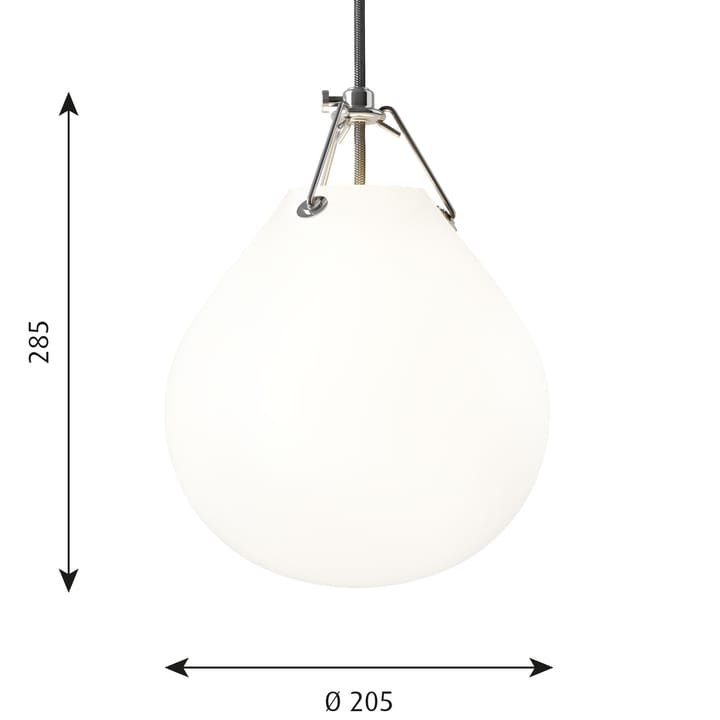 Suspension Moser Ø20,5cm, Blanc mat Louis Poulsen