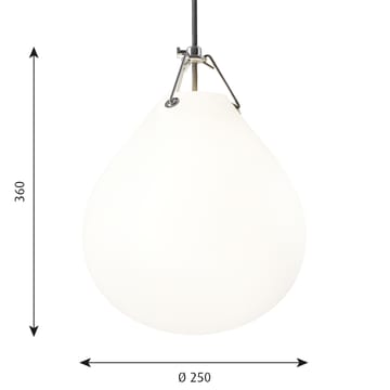 Suspension Moser Ø25cm - Blanc mat - Louis Poulsen