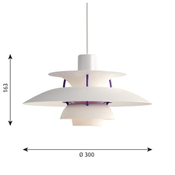 Suspension PH 5 MINI - Blanc classique - Louis Poulsen