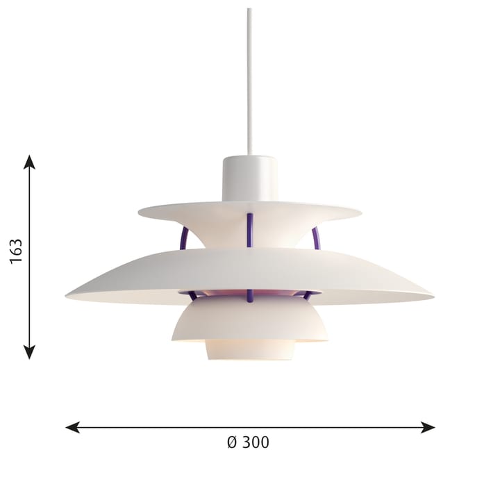 Suspension PH 5 MINI - Blanc classique - Louis Poulsen