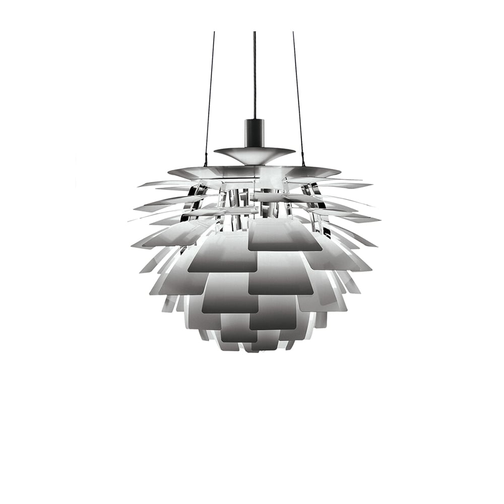 Louis Poulsen Suspension PH Artichoke LED Acier brossé, Ø48 cm