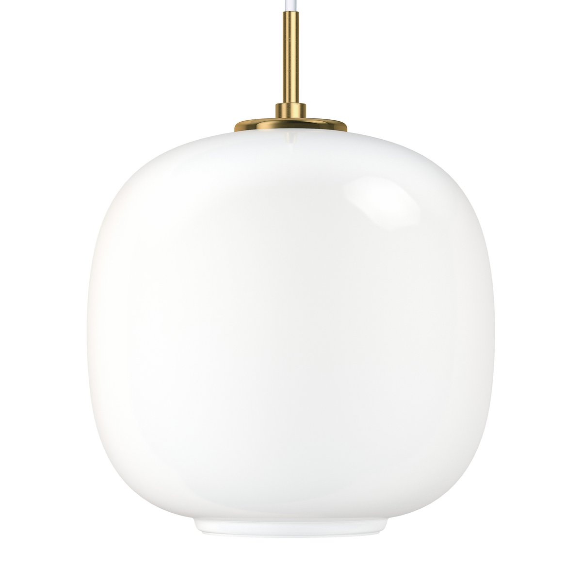 Louis Poulsen Suspension VL45 Radiohus Ø25cm Brass-white opal glass