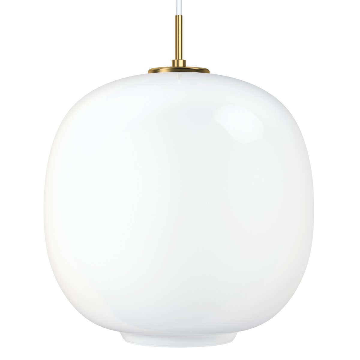 Louis Poulsen Suspension VL45 Radiohus Ø37cm Brass-white opal glass