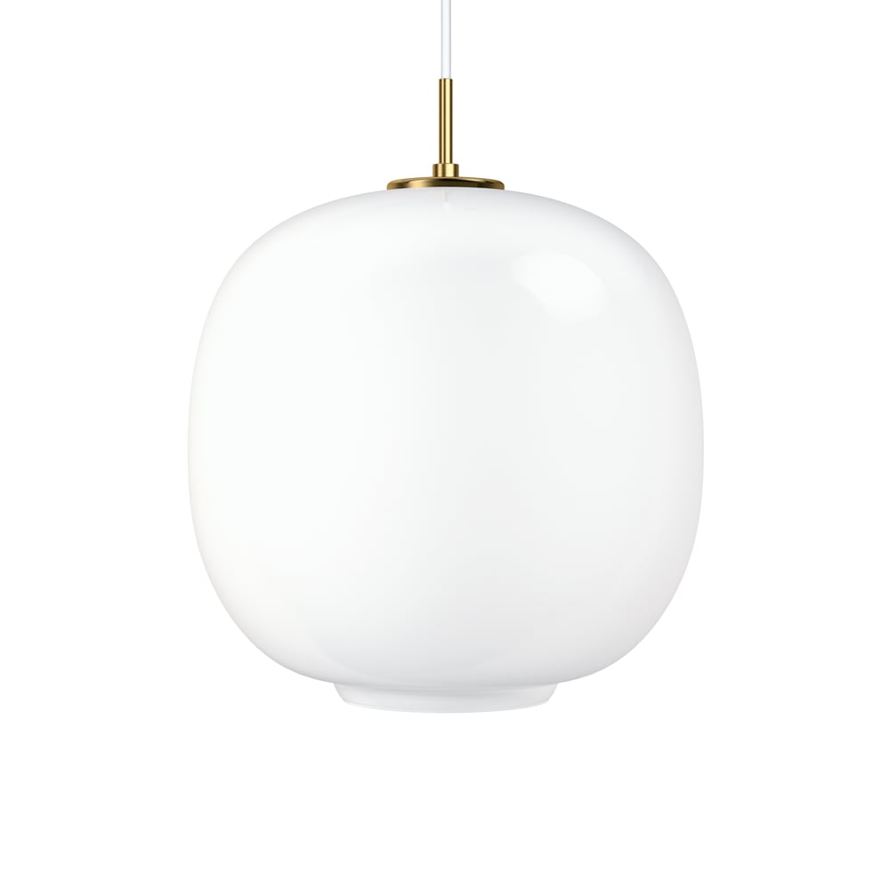 Louis Poulsen Suspension VL45 Radiohus LED grand Brass-white opal glass