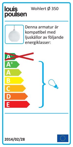 Suspension Wohlert Ø35cm, Verre blanc opale Louis Poulsen