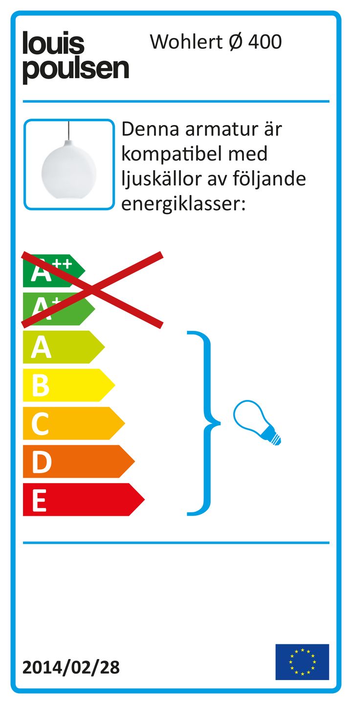 Suspension Wohlert Ø40cm, Verre blanc opale Louis Poulsen