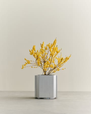 Pot Funki L 52 cm - Aluminium brossé - Louise Roe