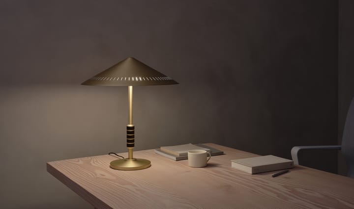 Lampe de table Governor 405, Brass-walnut LYFA