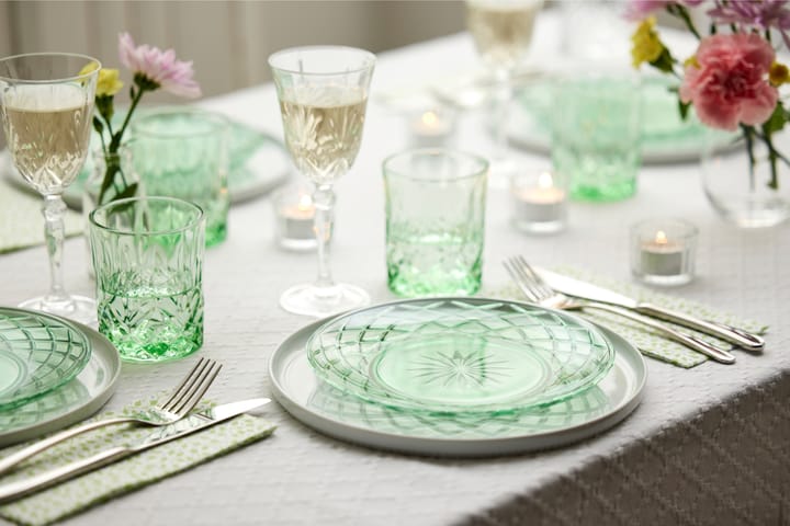 Assiette Sorrento Ø21 cm lot de 4, Vert Lyngby Glas