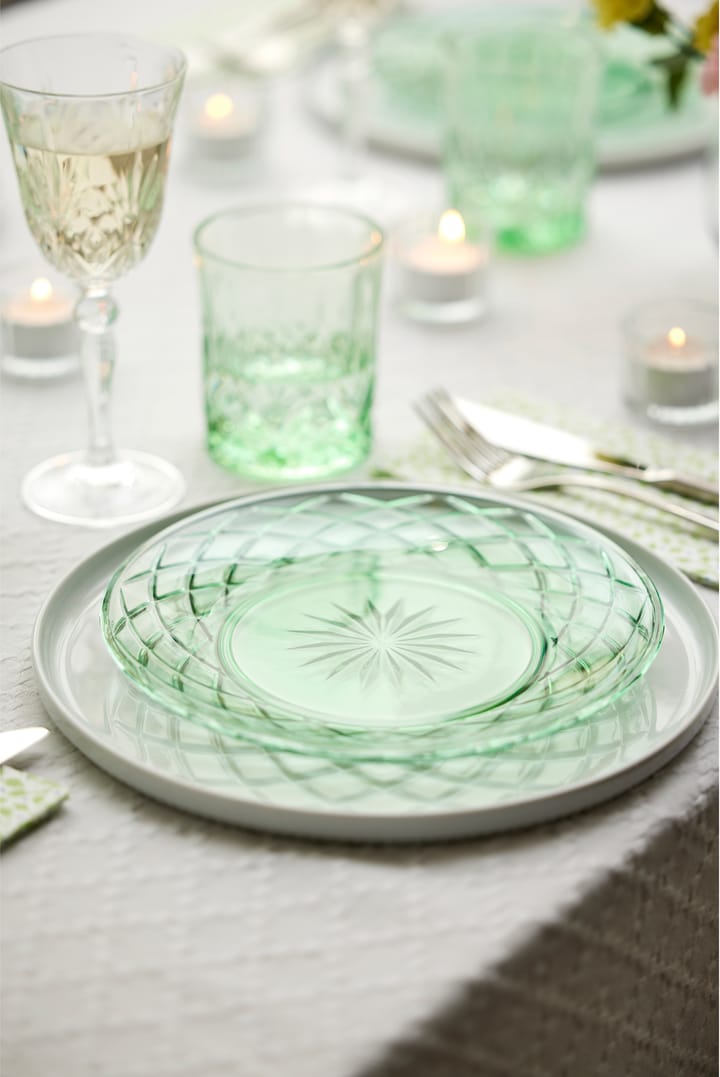 Assiette Sorrento Ø21 cm lot de 4, Vert Lyngby Glas