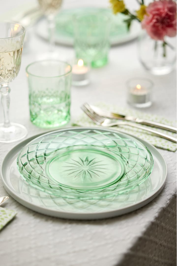 Assiette Sorrento Ø21 cm lot de 4, Vert Lyngby Glas