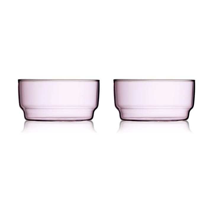 Bol Torino 50 cl, lot de 2, Pink Lyngby Glas