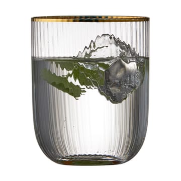 Gobelet en verre Palermo Gold 35 cl, lot de 4 - Transparent-or - Lyngby Glas