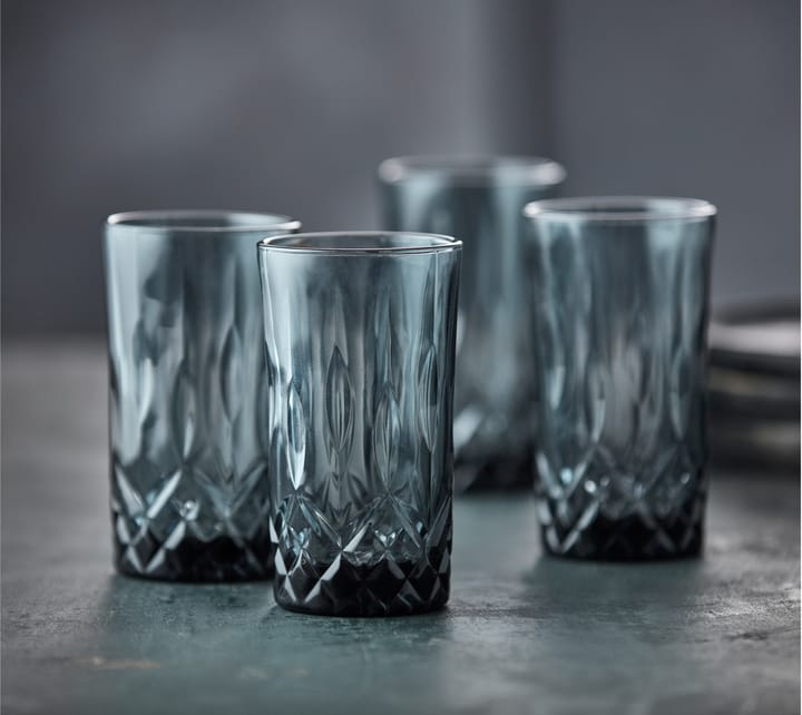 Verre highball Sorrento 38 cl, lot de 4, Smoke Lyngby Glas