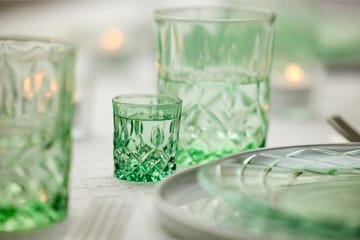 Verres à shot Sorrento 4 cl, lot de 4 - Vert - Lyngby Glas