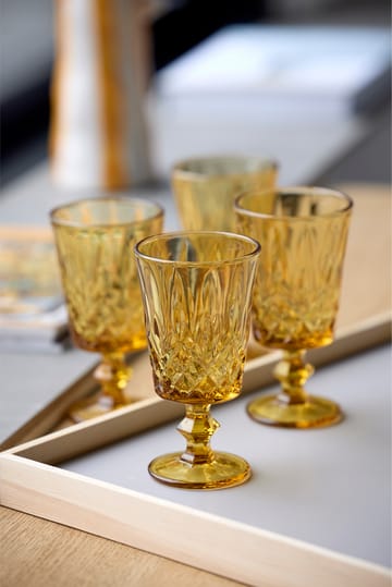 Verres à vin Sorrento 29 cl, lot de 4 - Amber - Lyngby Glas