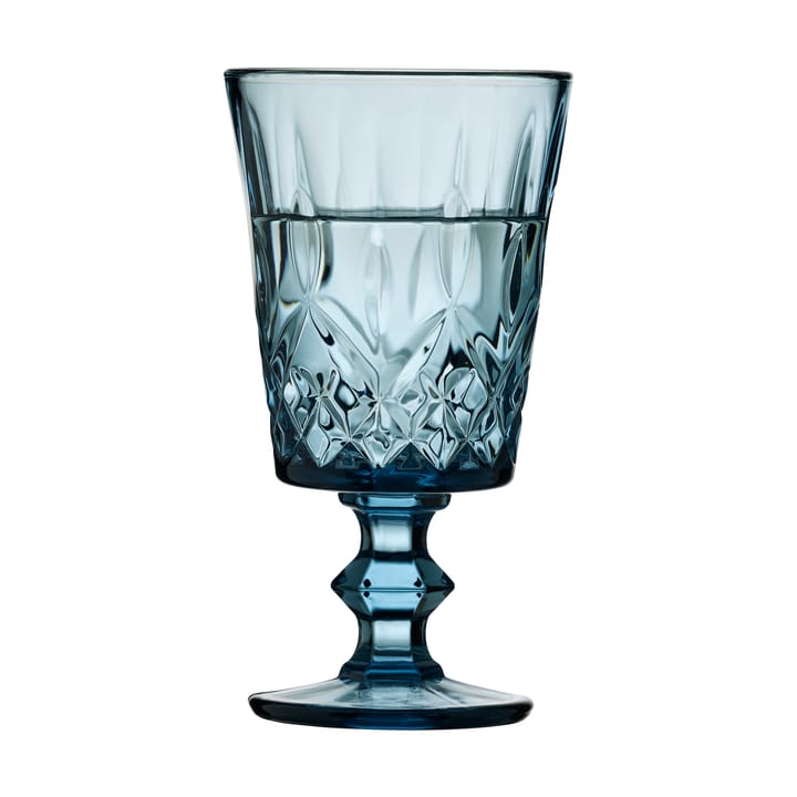 Verres à vin Sorrento 29 cl, lot de 4, Bleu Lyngby Glas