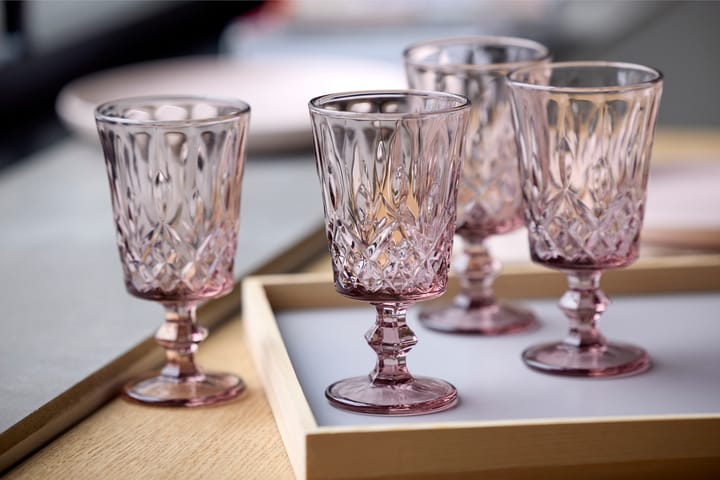 Verres à vin Sorrento 29 cl, lot de 4, Pink Lyngby Glas