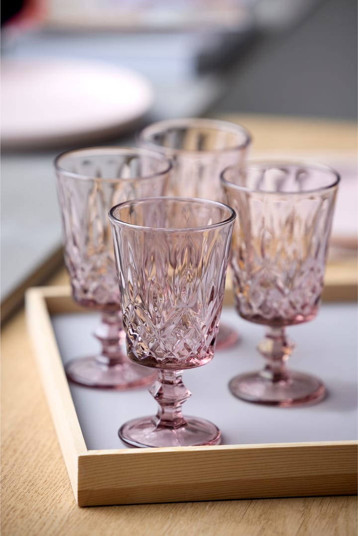 Verres à vin Sorrento 29 cl, lot de 4, Pink Lyngby Glas