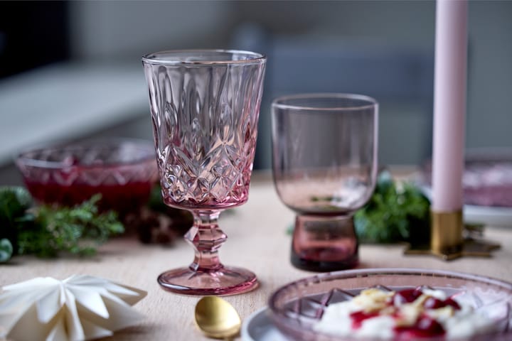 Verres à vin Sorrento 29 cl, lot de 4, Pink Lyngby Glas