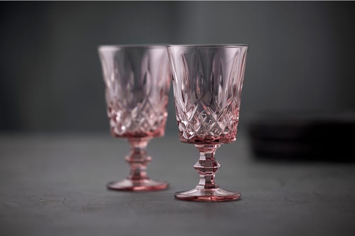 Verres à vin Sorrento 29 cl, lot de 4, Pink Lyngby Glas