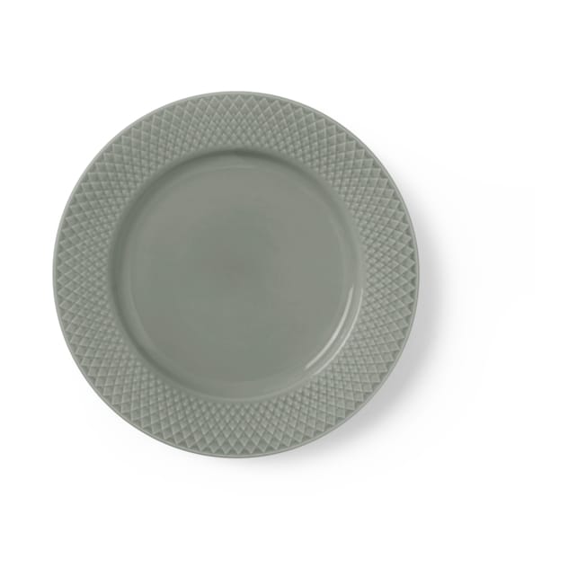 Assiette Rhombe Earth Ø21 cm - Moss - Lyngby Porcelæn