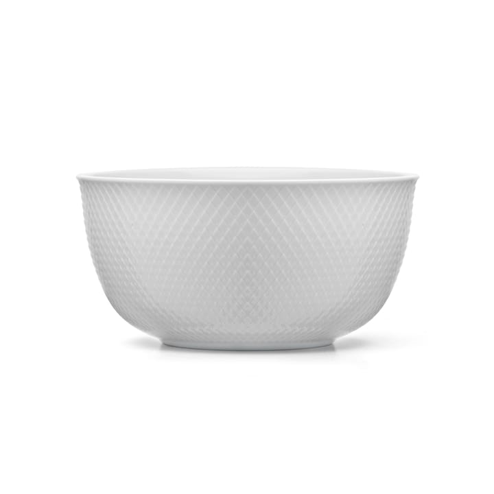 Bol de service Rhombe Ø22cm - blanc - Lyngby Porcelæn