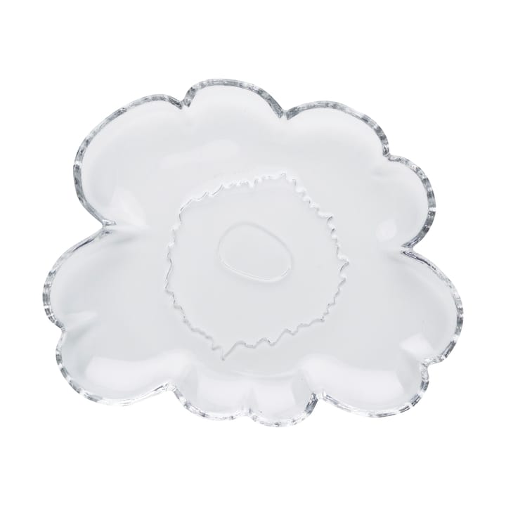 Assiette en verre Unikko 20 cm, Clear Marimekko