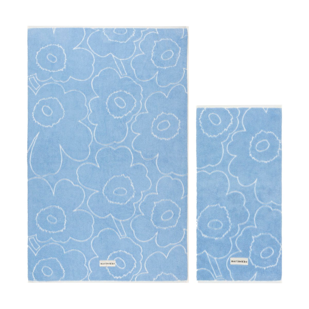 Marimekko Ensemble de serviettes Piirto Unikko 2 pièces Bleu