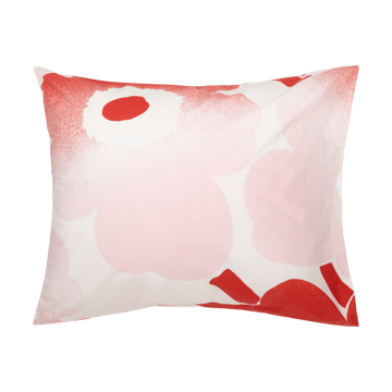 Housse de couette et taie d'oreiller Unikko Häivähdys 150x210 cm, 50x60 cm - Rose - Marimekko