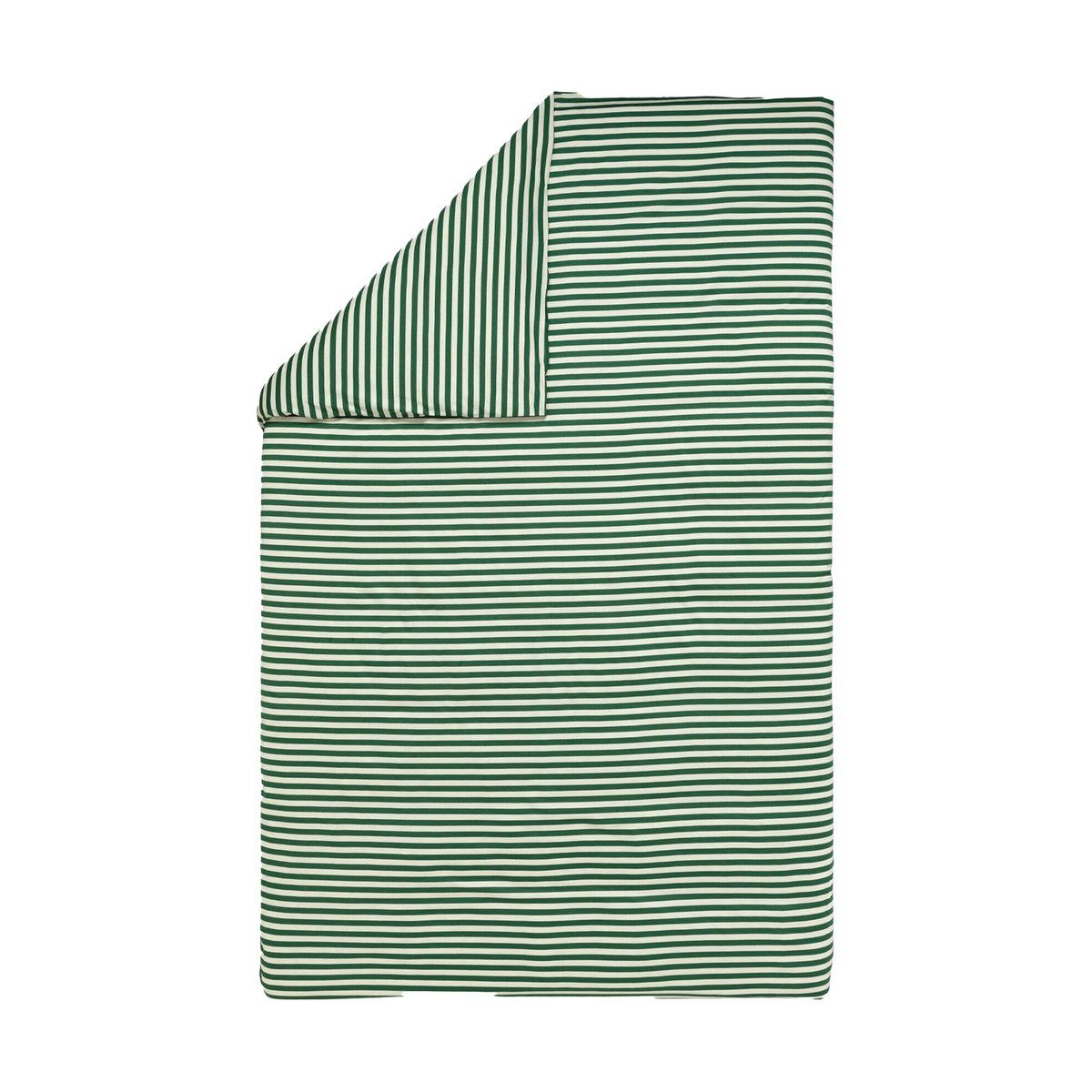 Marimekko Housse de couette Tasaraita 150x210 cm Off white-dark green