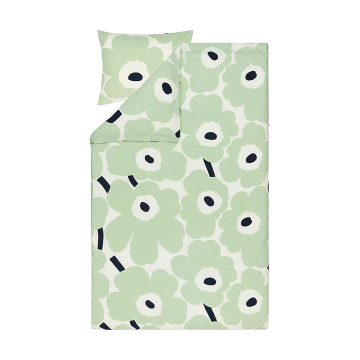 Housse de couette Unikko 150x210 cm, Off white-sage-dark blue Marimekko