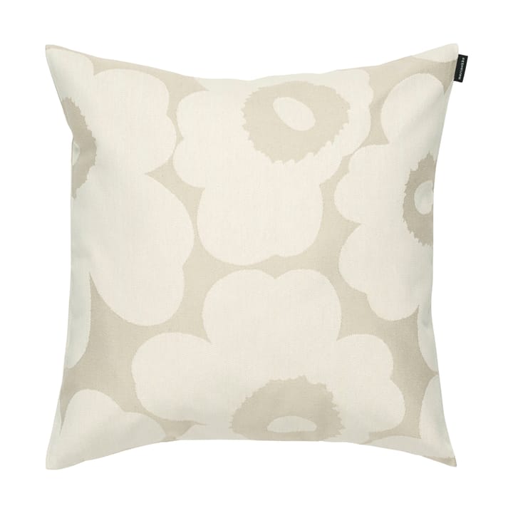 Housse de coussin jacquard Unikko 50x50 cm - Écru - Marimekko