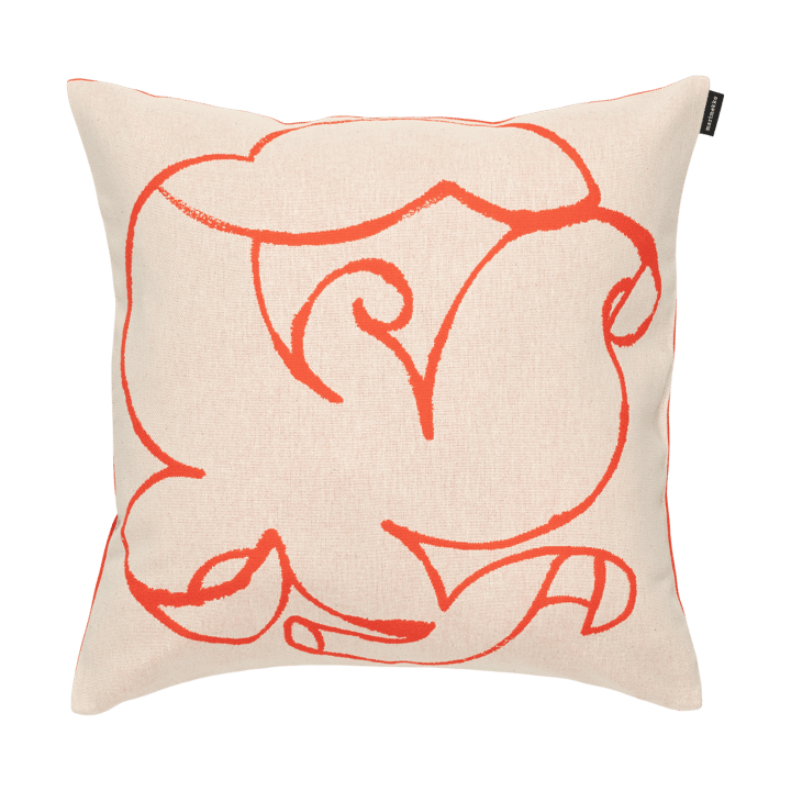 Housse de coussin Pistilla 46x46 cm - Offwhite-tomato red - Marimekko