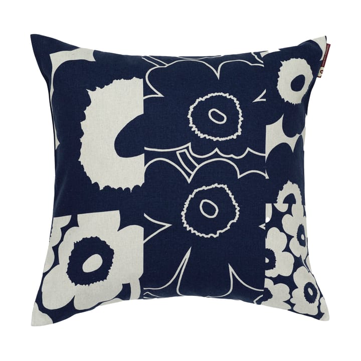 Housse de coussin Unikko Kollaasi 50x50 cm, Linen-dark blue Marimekko