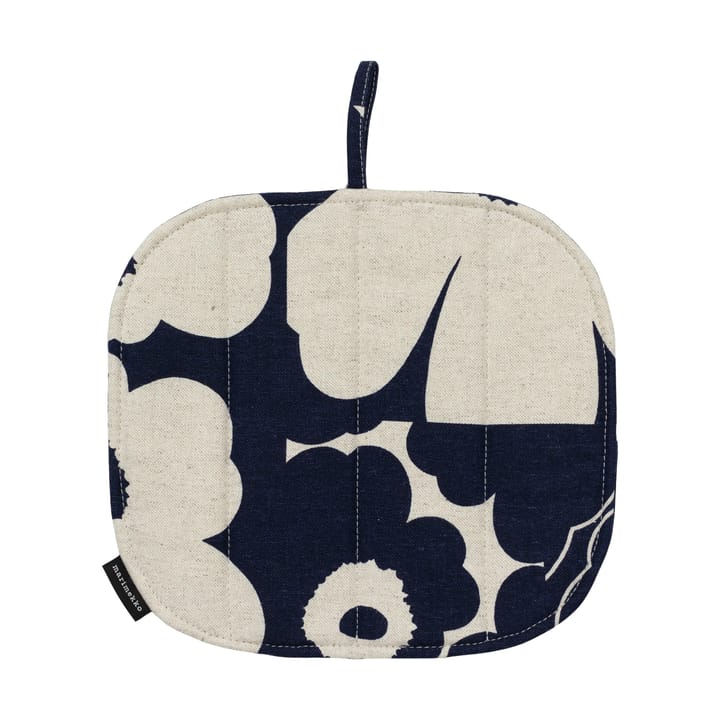 Manique Unikko Kollaasi 21,5x21,5 cm - Linen-dark navy - Marimekko