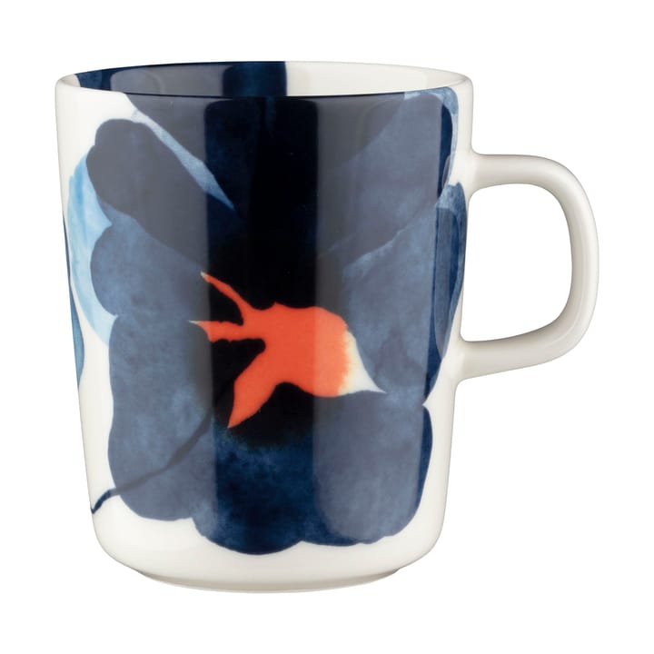 Mug Valssi 25 cl - White-dark blue-orange - Marimekko