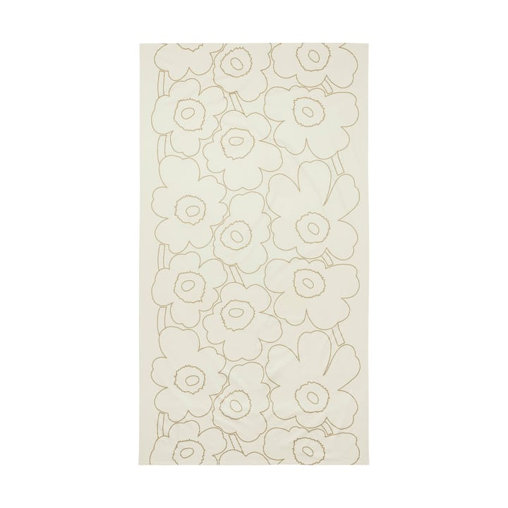 Nappe Piirto Unikko 135x250 cm - Linen- gold - Marimekko